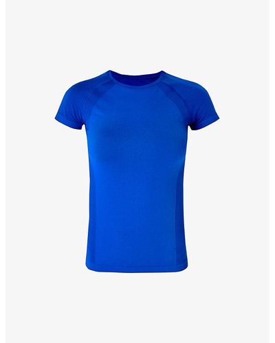 Sweaty Betty Athlete Seamless Workout Stretch-jersey T-shirt - Blue