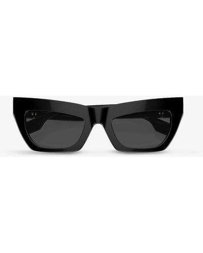 Burberry Be4405 Cat Eye-frame Acetate Sunglasses - Black