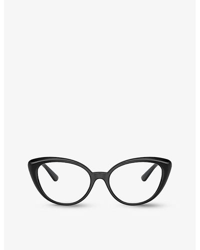 Versace Ve3349u Branded Cat-eye Plastic Glasses - White