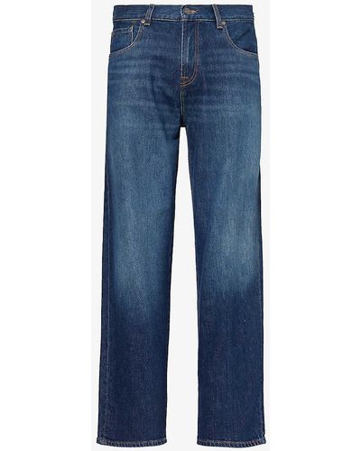 7 For All Mankind Ryan Threadlike Straight-leg Stretch-denim Jeans - Blue