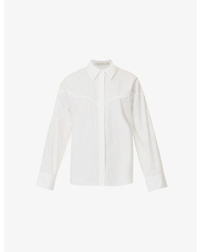 Bec & Bridge Arlo Yoke-embellished Cotton Shirt - White