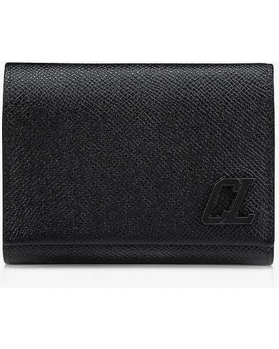 Christian Louboutin Groovy Trifold Logo-plaque Leather Wallet - Black