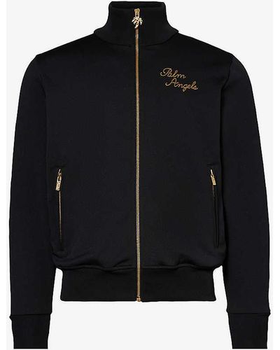 Palm Angels Paris Brand-embroidered Regular-fit Woven Jacket X - Black