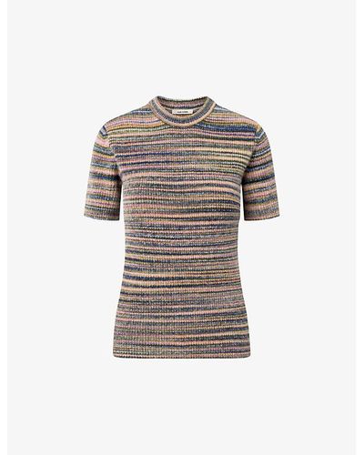 Nué Notes Otto Stripe Knitted Top - Gray