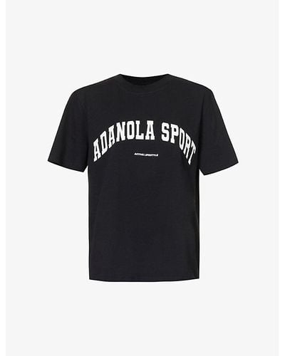 ADANOLA Core Relaxed-fit Cotton-jersey T-shirt - Black