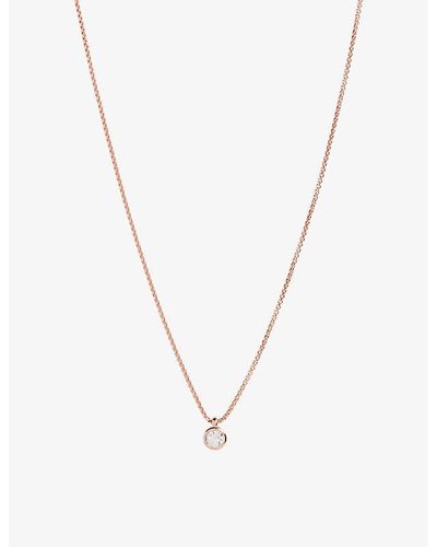 Ted Baker Sininaa Crystal And Brass Necklace - Multicolor