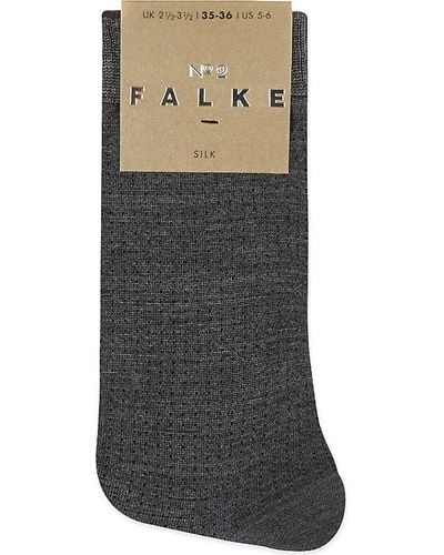 FALKE No 2 Silk Socks - Brown