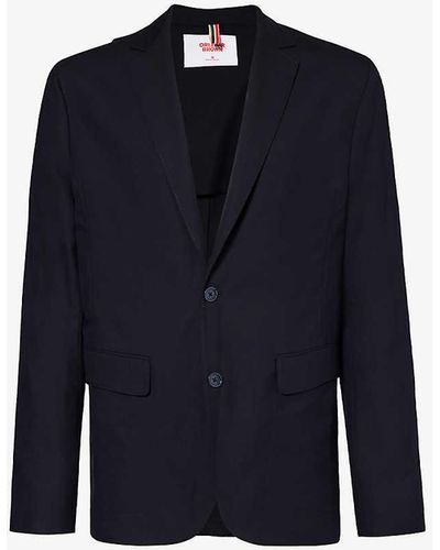 Orlebar Brown Jack Notched-lapel Regular-fit Wool Jacket Xx - Blue