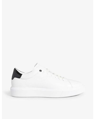 Ted Baker Breyon Chunky-sole Leather Trainers - Natural