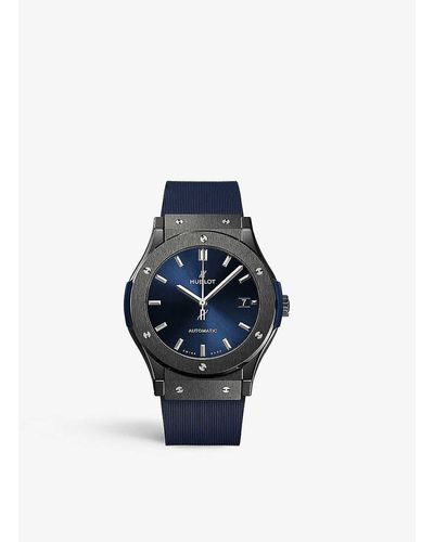 Hublot 511.cm.7170.rx Classic Fusion And Rubber Automatic Watch - Blue