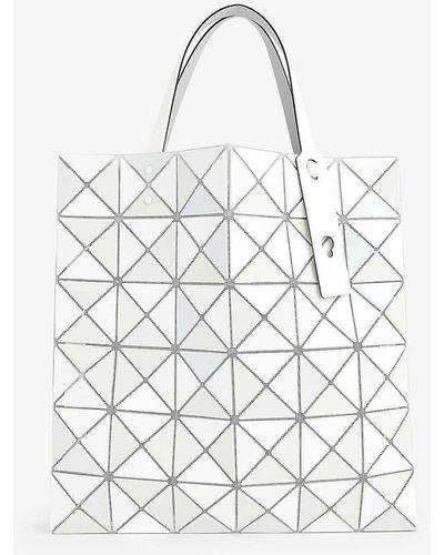 Bao Bao Issey Miyake Quatro Geometric-pattern Pvc Tote Bag - White