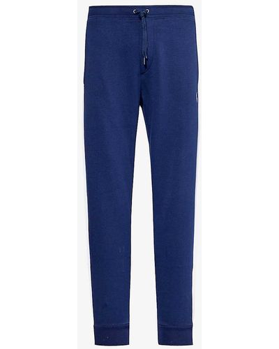 Polo Ralph Lauren X Wimbledon Brand-embroidered Drawstring-waist Cotton And Recycled Polyester-blend jogging Bottoms Xx - Blue