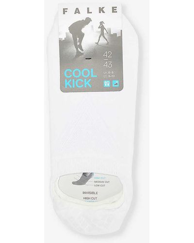 FALKE Cool Kick Recycled Polyester-blend Knitted Socks - White