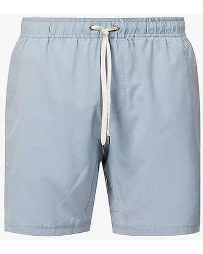 Vuori Kore Brand-patch Stretch-woven Shorts Xx - Blue