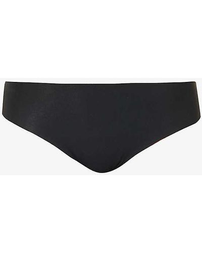 Wacoal Accord Seamless High-rise Stretch-cotton Brief - Black