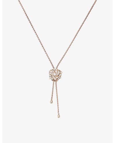 Piaget Rose 18ct Rose-gold And 0.72ct Brilliant-cut Diamond Pendant Necklace - Metallic