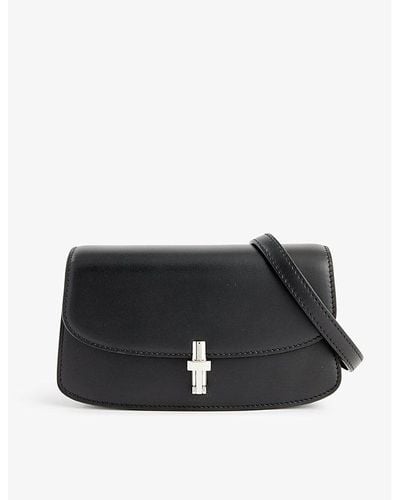 The Row E/w Sofia Leather Cross-body Bag - Black