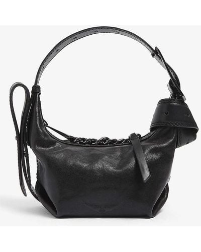 Zadig & Voltaire Le Celia Xs Leather Shoulder Bag - Black