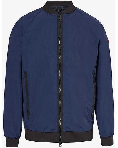 Canada Goose Faber Brand-patch Shell Bomber Jacket X - Blue