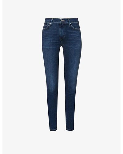 Citizens of Humanity Rocket Brand-patch Skinny Mid-rise Jeans - Blue