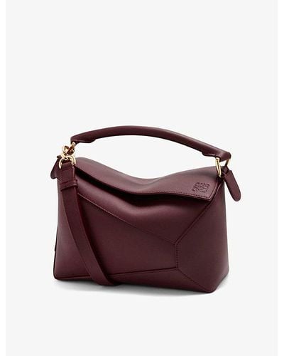 Loewe Puzzle Small Leather Cross-body Bag - Brown