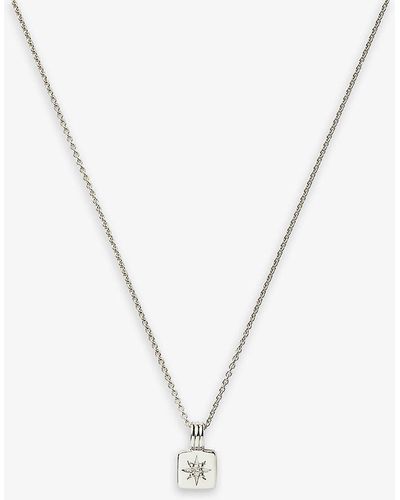 Missoma Mini Star-pendant Rhodium Plated Sterling- Necklace - Metallic