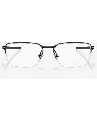 Oakley Ox5076 Sway Rectangle-frame Acetate Optical Glasses - White