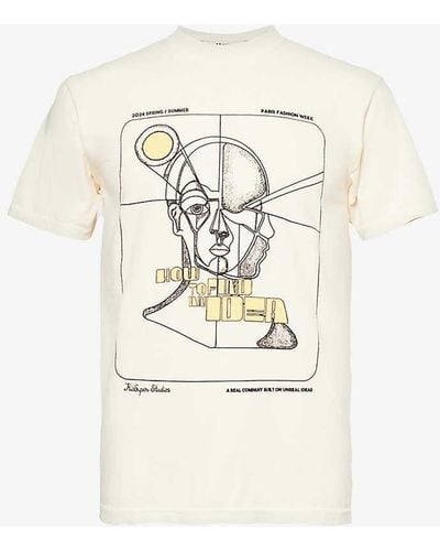 Kidsuper Idea Graphic-print Cotton-jersey T-shirt X - White
