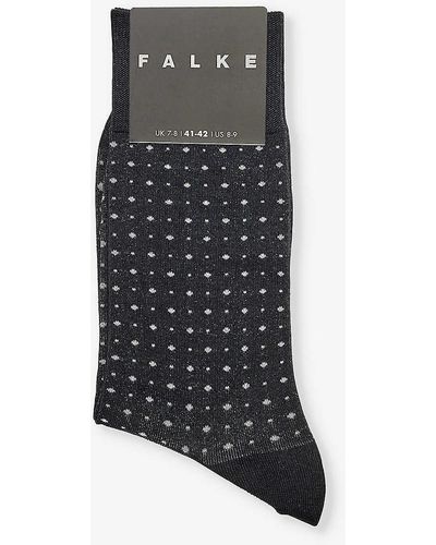 FALKE Impulse Dot-pattern Cotton-blend Socks - Grey