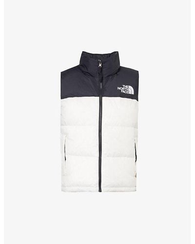 The North Face 1996 Retro Nuptse Brand-embroidered Regular-fit Shell-down Gilet - White