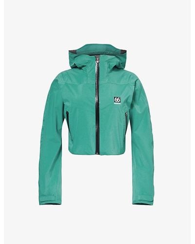 66 North Snaefell Cropped Woven Jacket - Green