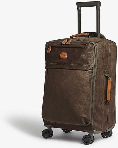 Bric's Life Four Wheel Cabin Suitcase - Brown