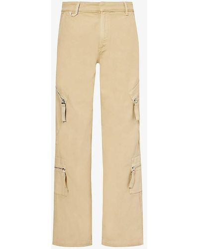 Jacquemus Le Cargo Marrone Straight-leg Cotton Trousers - Natural