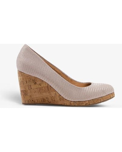 Dune Annibell Wedge Suede Courts - Multicolor