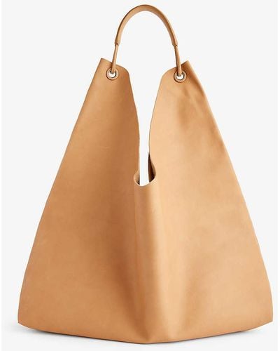 The Row Bindle 3 Leather Top-handle Bag - Natural