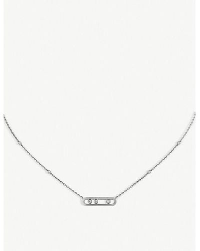 Messika Baby Move 18ct -gold And Diamond Necklace - White