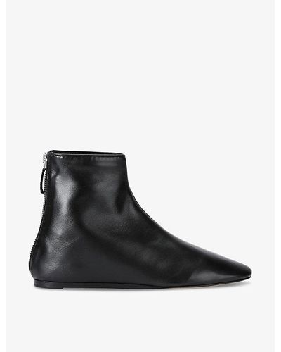 Le Monde Beryl Luna Leather Ankle Boots - Black