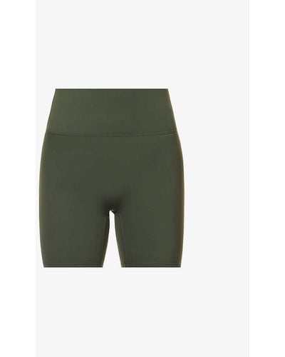 ADANOLA Ultimate High-rise Stretch-woven Shorts - Green