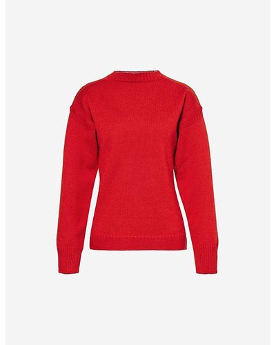 Totême Guernsey Regular-fit Wool Sweater - Red