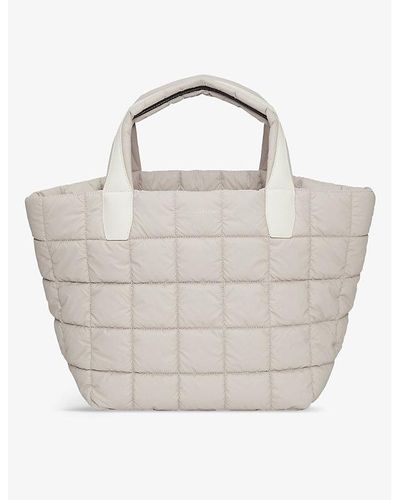 VEE COLLECTIVE Porter Medium Quilted Recycled-nylon Tote Bag - Metallic
