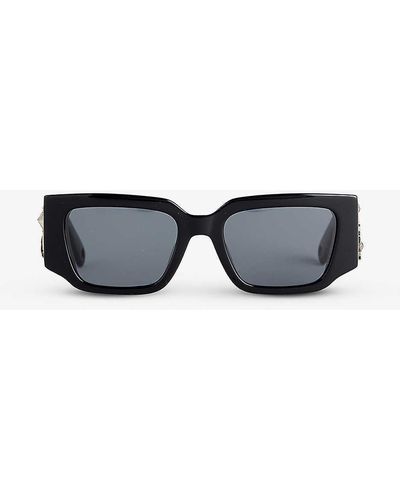 Lanvin Am-ey672s-pins-p24 Brand-badge Acetate Sunglasses - Black