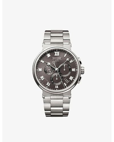 Breguet 5527ti/g2/tw0 Marine Titanium Mechanical Watch - Gray