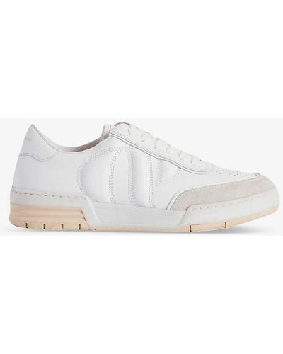 Claudie Pierlot Arcade Leather Low-top Trainers - White