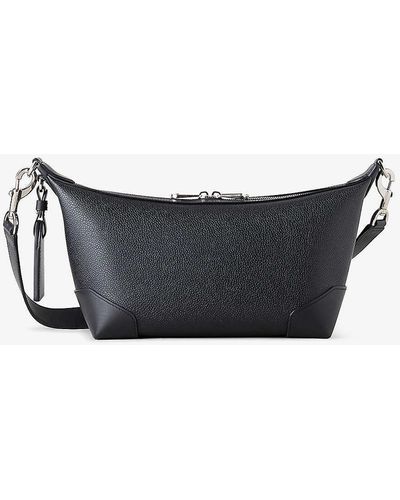 Mulberry Heritage Clipper Leather And Polyamide Cross-body Bag - Grey