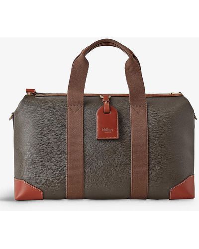 Mulberry Heritage Day Clipper Faux-leather Holdall Bag - Brown