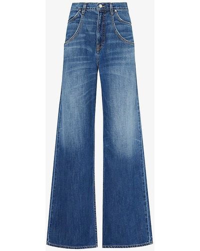 EB DENIM Tasca baggy High-rise Wide-leg Jeans - Blue