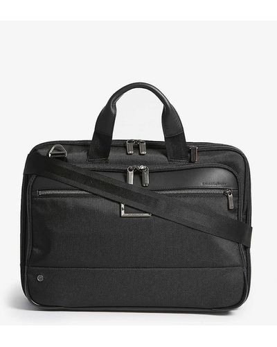 Briggs & Riley @work Expandable Medium Nylon Briefcase - Black