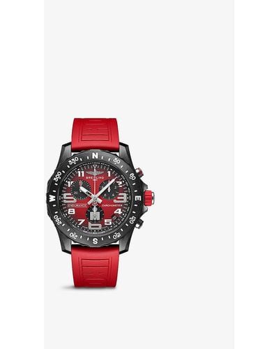 Breitling X823109a1k1s1 Endurance Pro Breitlight® And Rubber Quartz Watch - Red