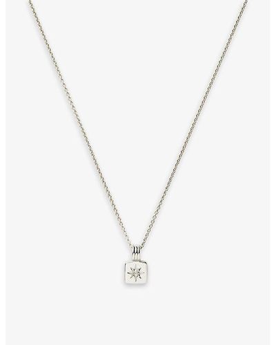 Missoma Mini Star-pendant Rhodium Plated Sterling- Necklace - Metallic