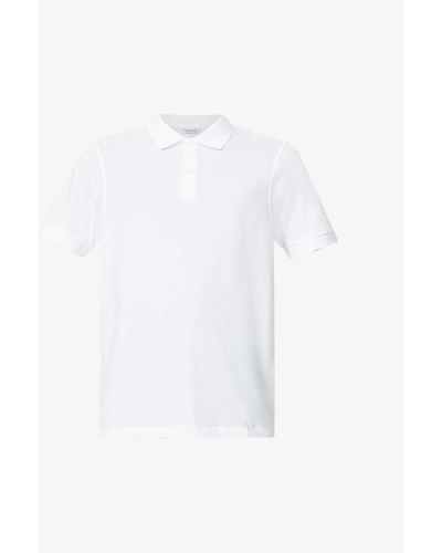 Sunspel Short-sleeved Cotton- Piqué Polo Shirt X - White